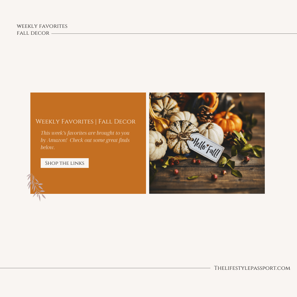 Weekly Favorites | Fall&nbsp;Decor